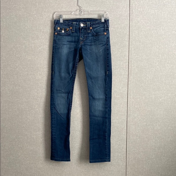 True Religion Jeans Slim Straight With Flap Island Song Wash - Picture 1 of 14